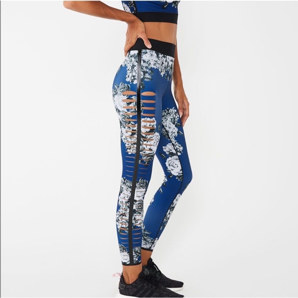 ULTRACOR ETHREA SLASH FLORAL LEGGINGS Size XL